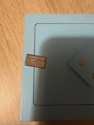 Marco de fotos Pedro Duran plata y azul