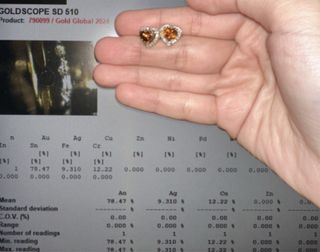 Pendientes Corazón Oro Zafiro Padparadscha