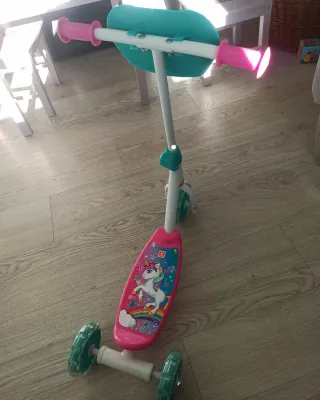 Patinete unicornio 3 ruedas