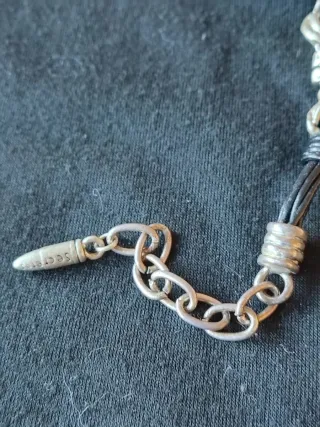 Pulsera de Peltre y cadena acero