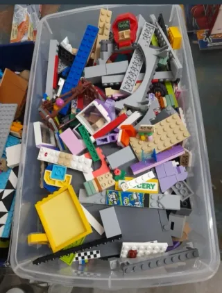 2 Scatole di pezzi LEGO misti