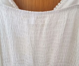 Lote 2 vestidos verano blanco encaje y rosa