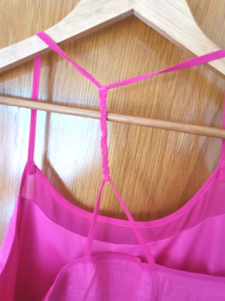 Lote 2 vestidos verano blanco encaje y rosa