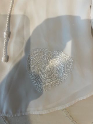 Blusa Desigual Blanca Encaje