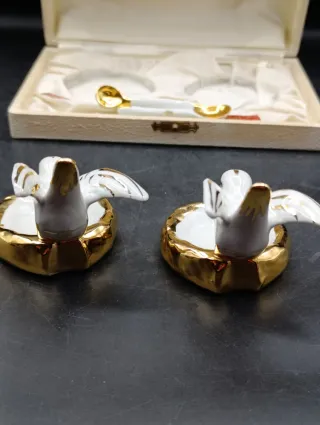 Juego Limoges Pimentero y Salero Oro