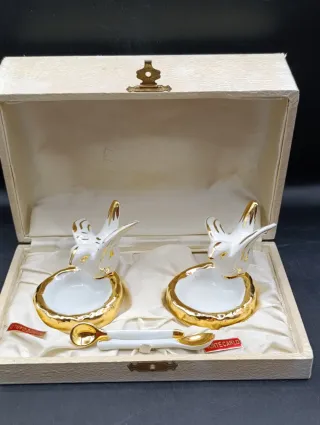 Juego Limoges Pimentero y Salero Oro