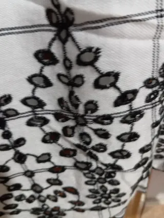 Camisa Sfera cuadros bordada Talla S