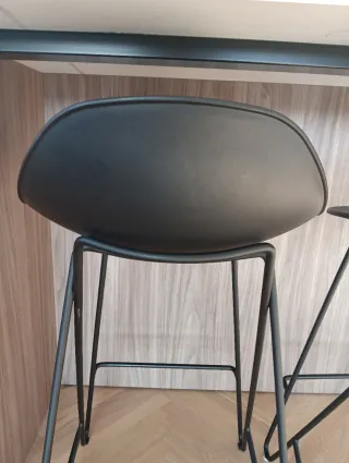 Taburetes negros (Set de 4)