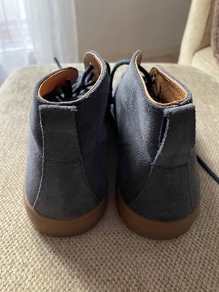 Botines Clae de ante azul