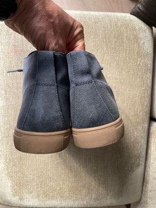 Botines Clae de ante azul