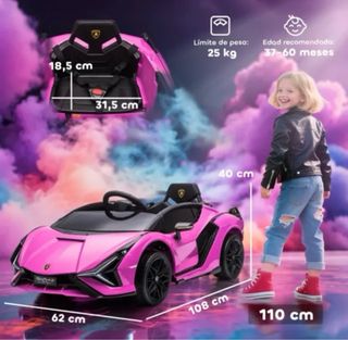 Coche Eléctrico Infantil Rosa