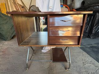 Mueble vintage TV madera y metal