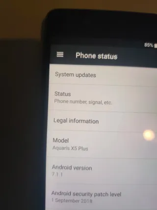 BQ Aquaris X5 Plus Negro/Plateado