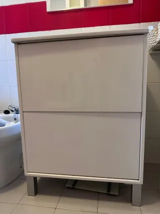 Mueble Auxiliar Baño con Espejo