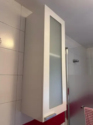 Mueble Auxiliar Baño con Espejo