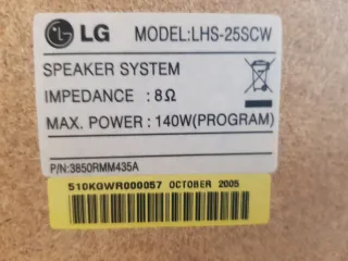 Altavoces para amplificador y home cinema LG 5.1
