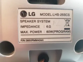 Altavoces para amplificador y home cinema LG 5.1