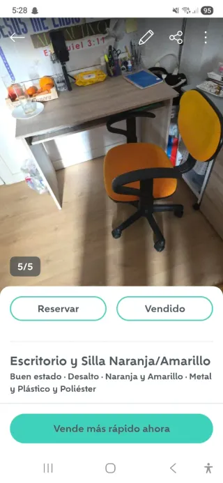 Escritorio y silla de oficina