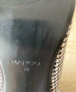 Botines Mango Tacón Príncipe de Gales