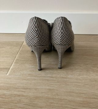 Botines Mango Tacón Príncipe de Gales