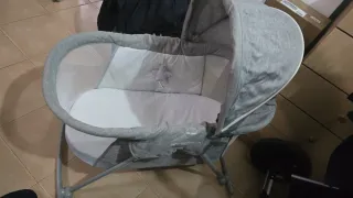 Carrito de bebé azul