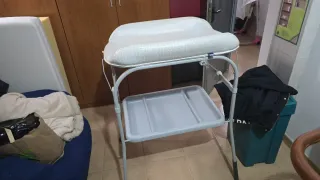 Carrito de bebé azul