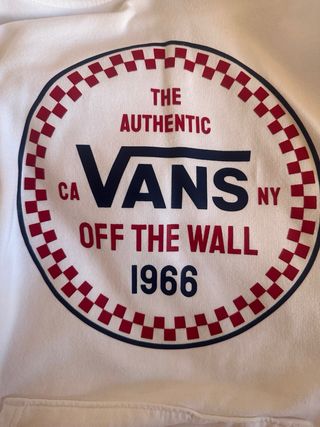 Sudadera Vans Blanca con Logo