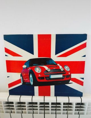 Cuadro Mini Cooper Union Jack 50x40