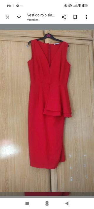 Vestido fiesta rojo