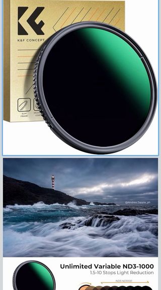 Filtro ND Variable K&F Concept ND3-1000 67 mm