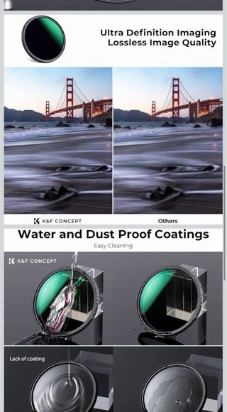 Filtro ND Variable K&F Concept ND3-1000 67 mm