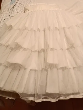 Cáncan para Fallera Blanco Talla Única