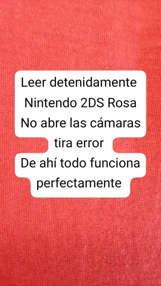 Nintendo 2DS Rosa + 2 DS lite