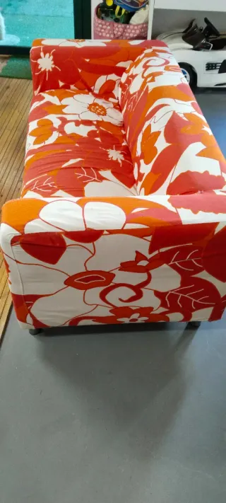 Sofá de 3 plazas estampado