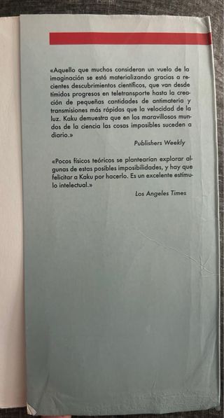 Física de lo imposible: ¿Podremos ser invisible...