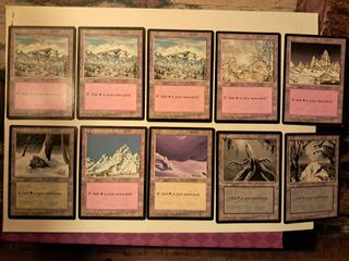 Lote de 10 terrenos Magic: The Gathering (Ice Age)