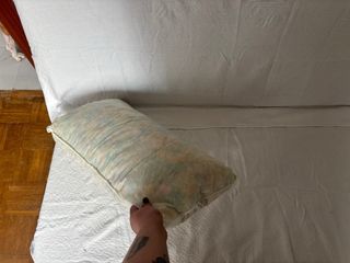 Sofá Cama Blanco Tela Buen Estado