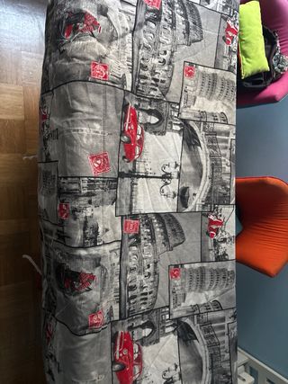 Sofá Cama Blanco Tela Buen Estado