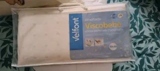 Cuna madera + colchón + almohada