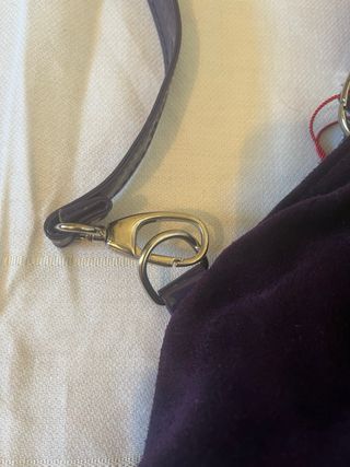 Borsa scamosciata viola