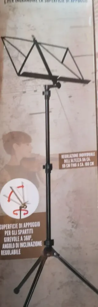 Atril para partituras metálico flexible