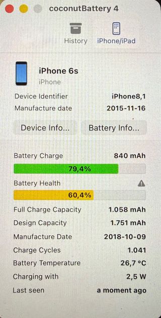 iPhone 6s 64 GB Plata