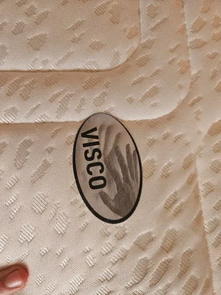 Cama individual somier y colchón viscoelástico