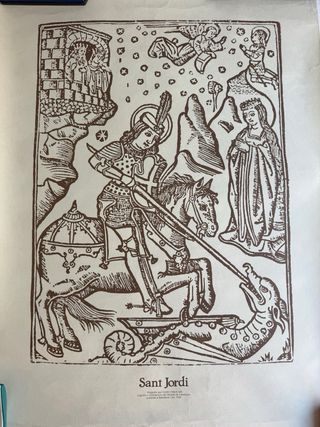 Cartel Diada Sant Jordi 1989