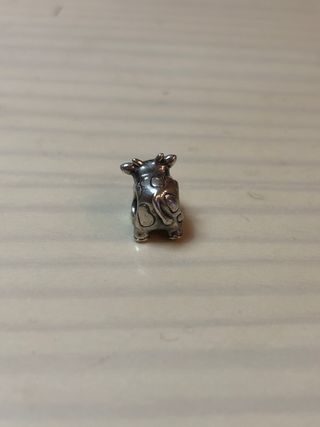 Charm Vaca Pandora Original Plata