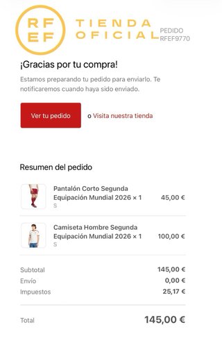 Camiseta Adidas España Retro 2026. ORIGINAL.