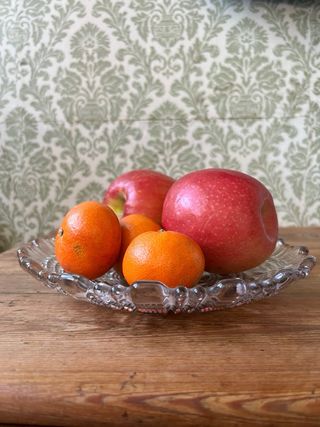 Plato cristal tallado vintage