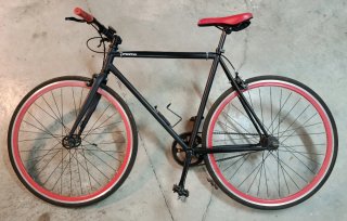 Bicicleta Moma Fixie / Single Speed Negra
