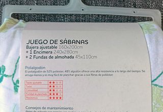 Juego de sábanas cama 160 (A ESTRENAR)
