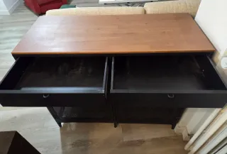 Credenza FJÄLLBO IKEA Nero/Legno